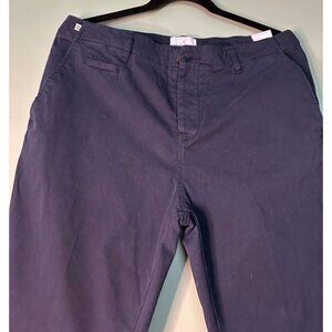 Cuisse de Grenouille Paris Men’s Chino Pants 34 Slim Fit Navy Blue Preppy Casual